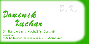 dominik kuchar business card